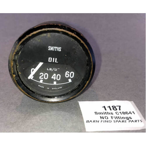 Smiths Oil Pressure Gauge C18641 NO Fittings