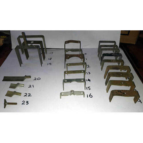 Assorted gauge mounting straps & screws