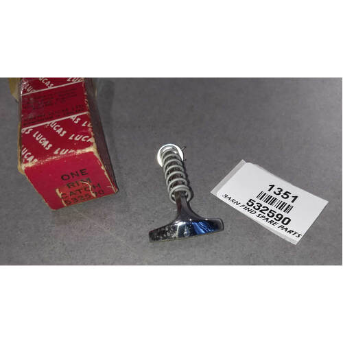 Lucas Head lamp chrome rim catch 532590