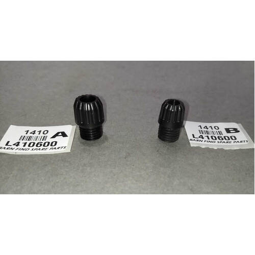 Lucas Acorn Nuts L410600 2 slightly different styles we have 9 x style A and 5 x style B Sold individually. 