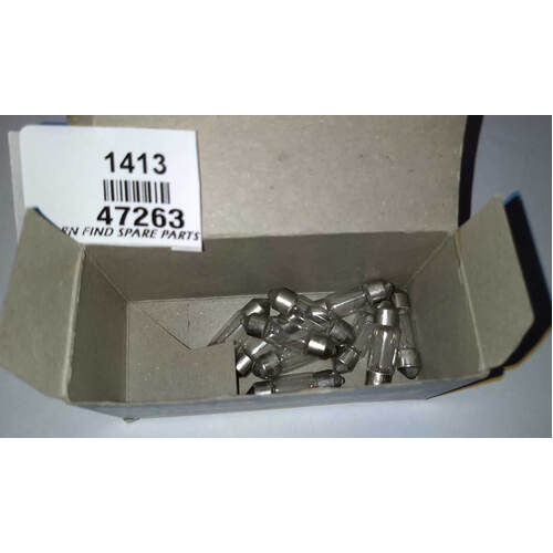 Narva Festoon Bulb 47263 Quantity of 10 bulbs, NOS.