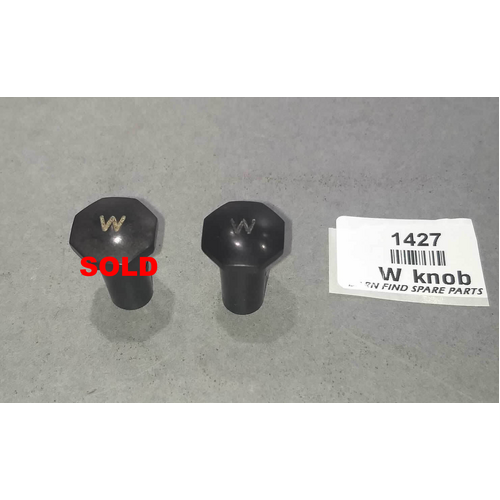 Lucas "W" Panel push on switch knobs MG - Used, sold individually.
