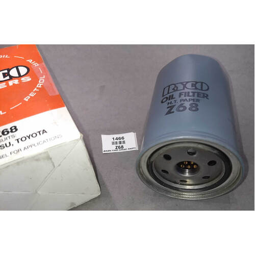 Ryco Oil Filter Z68 New Old Stock