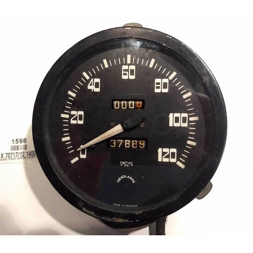 Smiths Speedometer X 70717/12 1400 From a 1950 Jaguar Mk5 showing 37889 Miles