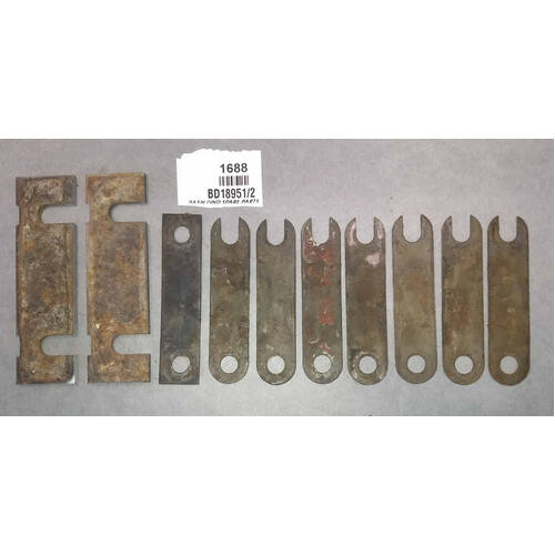 Jaguar E-Type Metal bonnet adjusting shims BD18951/2
