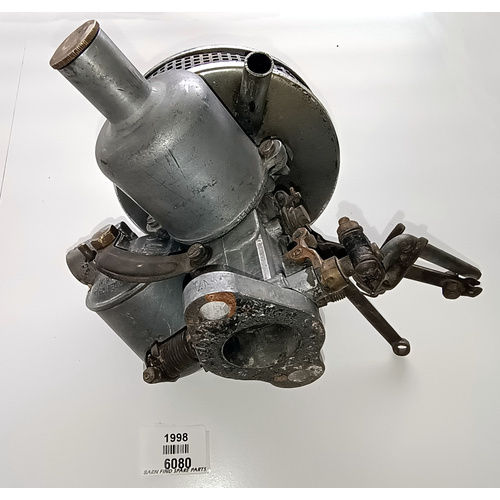 Original USED 1 1/4 inch H2 SU Carburettor with pancake air filter 6080 6086