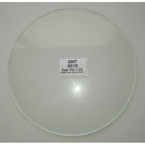 New Old Stock 7 5/8 inches diameter flat clear Headlight Glass
