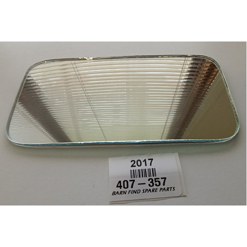 Glass Mirror Convex Lens, rounded corners. New Old Stock, 407-357. To Suit MG