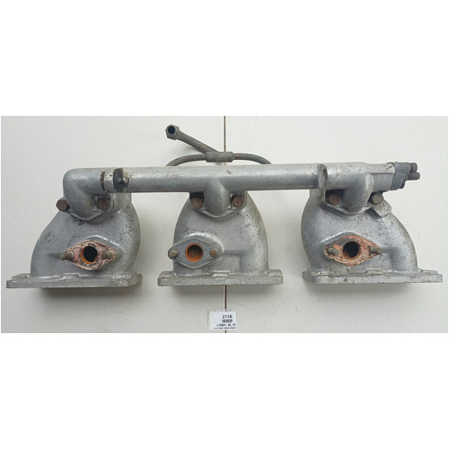 Triple SU Jaguar  3.8 Litre three branch inlet Manifold C13941, C13942, C19347. Good used condition 