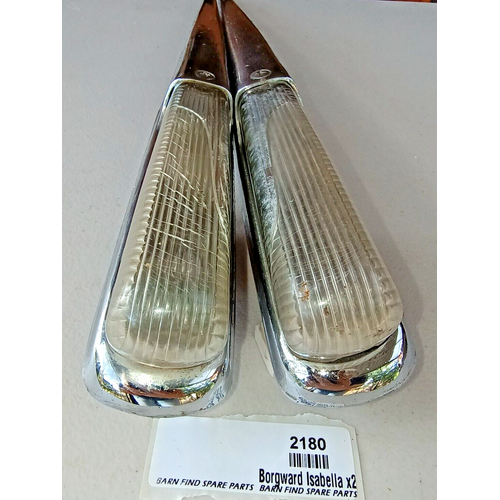 Original Borgward Isabella USED pair of left &right front Indicator housings