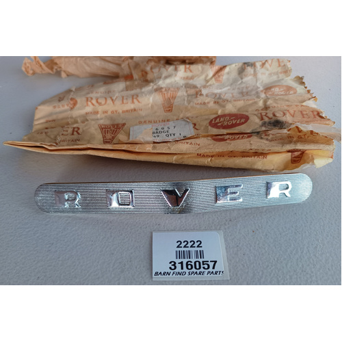 Original classic ROVER metal badge, 316057. New Old Stock