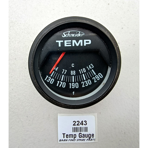 Schneider Water Temperature Gauge, Schneider. New Old Stock 