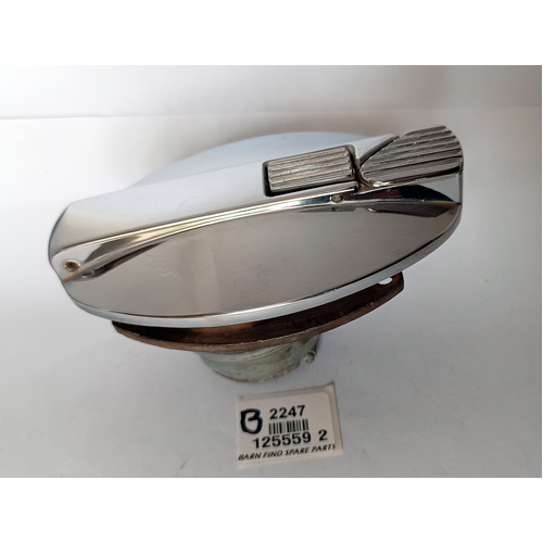 Jaguar Chrome Thin Fuel Filler Cap, 125559 2. Used Condition