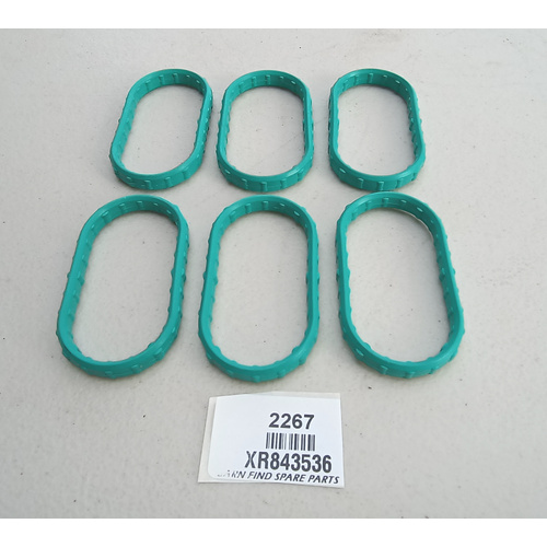 6Pcs Inlet Manifold Gasket, XR843536, New Old Stock.