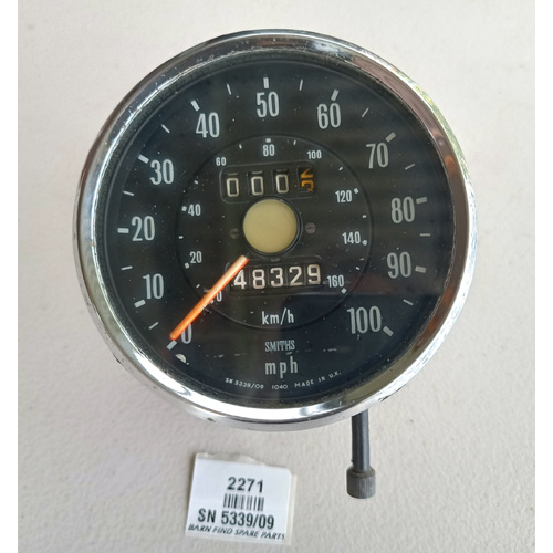Smiths 4 inch Speedometer SN 5339/09. Used Condition