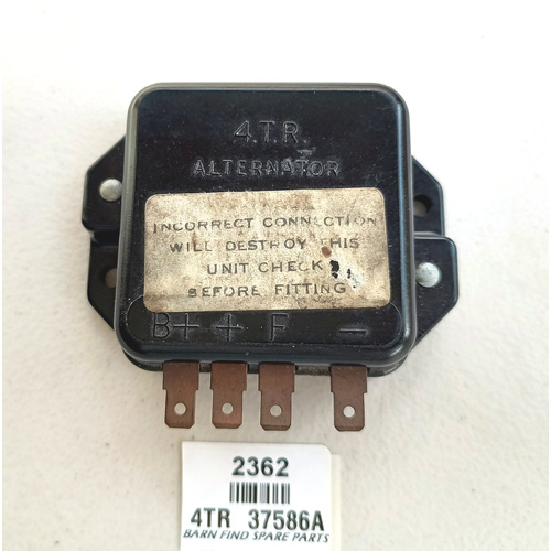 Original Lucas 4TR ALTERNATOR Voltage Control Regulator, 37586A, New Old Stock.