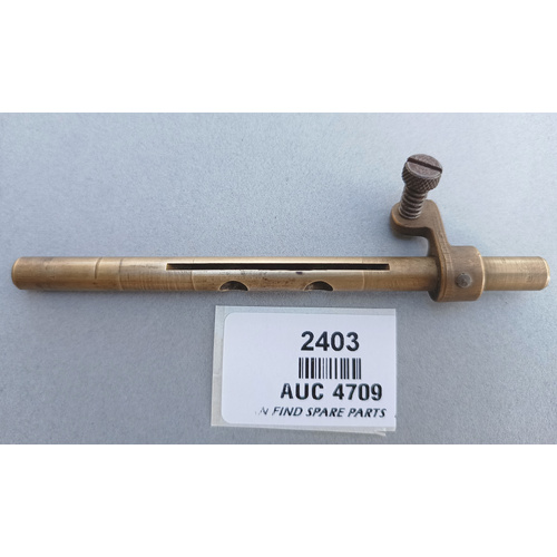 SU Brass USED Throttle Stop Left Hand & Spindle AUC 4709, Used Condition