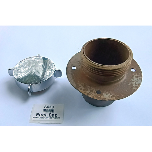 Chrome Fuel filler Cap and neck. Used.