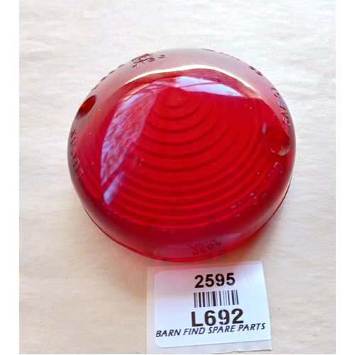 Original VINTAGE Stock Lucas L692 Red plastic lamp lens used