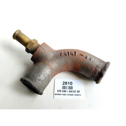 Elbow Bottom Hose connector pipe ( Cast Iron ) 470 040 / A4147 SF Good Used Cond