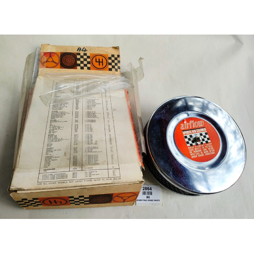 Vintage Air Flow 5 1/2" sports pancake air filter suits single solex A4 New Old