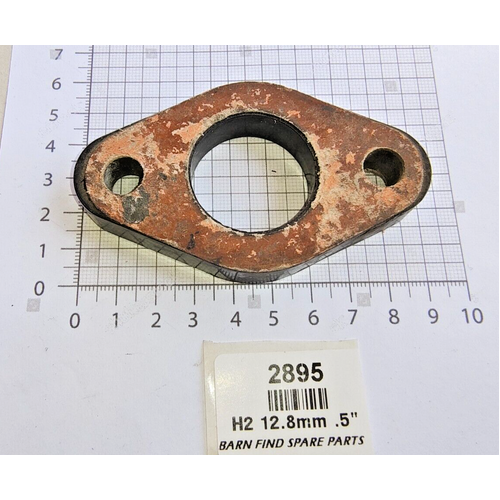 SU H2 carb 1.25 1 1/4 "  black spacer / insulator block .5"  12.8 mm, used