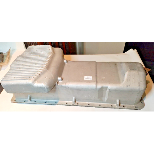 Factory original used Jaguar alloy oil sump pan. Part Numbers:  C24502/1C C20798