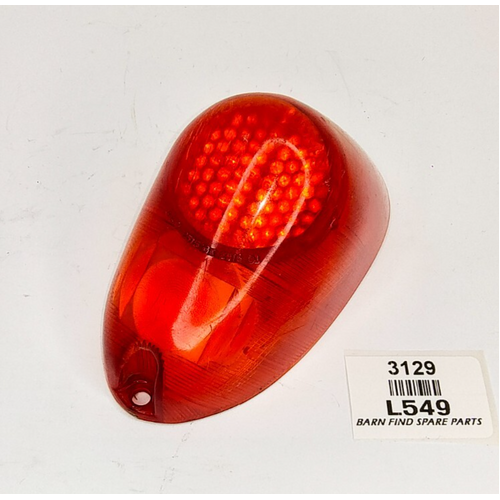 Original used Lucas L549 Rear Light Lens - Suits Morris Minor MGA Triumph TR3