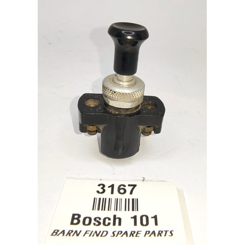 Classic car Bosch 101 black used push pull switch with turned bezel