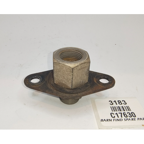 Original used Jaguar E-Type fuel line pipe fitting to bulkhead C17630