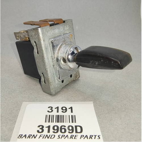 Genuine Lucas 31969D 3 position Instrument Panel Light Switch Jaguar Dated 11 63