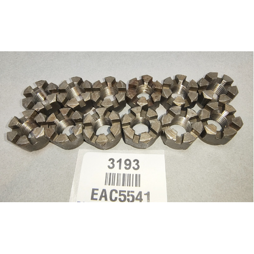 Original Castellated Conrod castle nuts Jaguar 12x EAC5541 used
