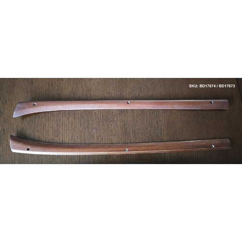 Jaguar MK2 matching Wood Capping top right & left of windscreen BD17674  BD17673