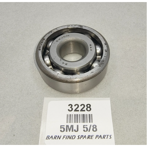 R&M 5MJ 5/8 bearing Made in England - Open Type Deep Groove Radial Ball Bearing