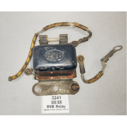 RVB Original 6v Used Horn Relay external 20 AMP fuse. 3 terminals marked H S B