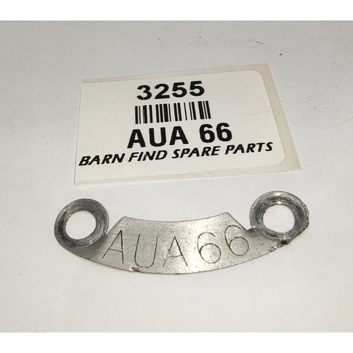 SU original genuine Used Fuel Pump identification Tag AUA 66 AUA66