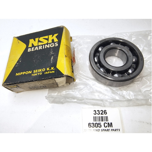 NSK  DEEP GROOVE BALL BEARING, Original NSK Packaging New Old Stock 6305CM