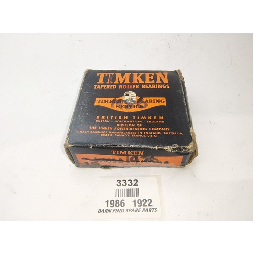 Timken Single Row Tapered Roller Bearing Cone 18690 1986 19220 New Old Stock