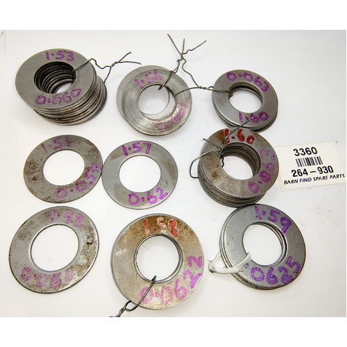 King Pin Adjustment Washers/Shims Sized 0.058"-0.063"  264-930 New Old Stock