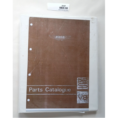 ASTON MARTIN V8 Saloon Parts Catalogue Manual Reprint/Copy