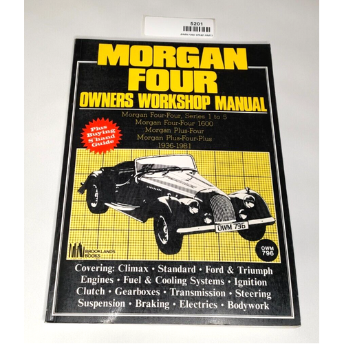 Morgan Four Owners Workshop Manual 1936-1981 (Paperback) Brooklands