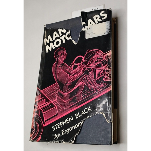 Man and Motor Cars book by Stephen Black hardcover 1966 first edition