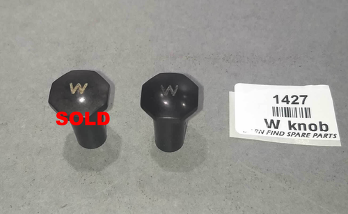 Lucas "W" Panel push on switch knobs MG - Used, sold individually.0