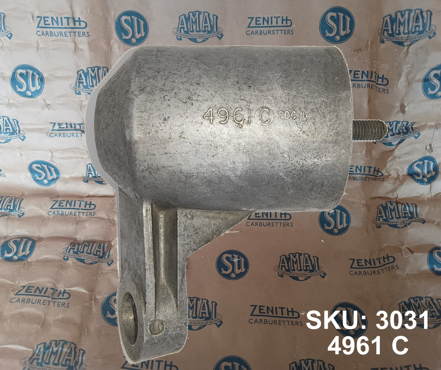 SU H Type T1 4961  C PDC1 30 degree angle left hand Fuel Bowl Float chamber NOS0