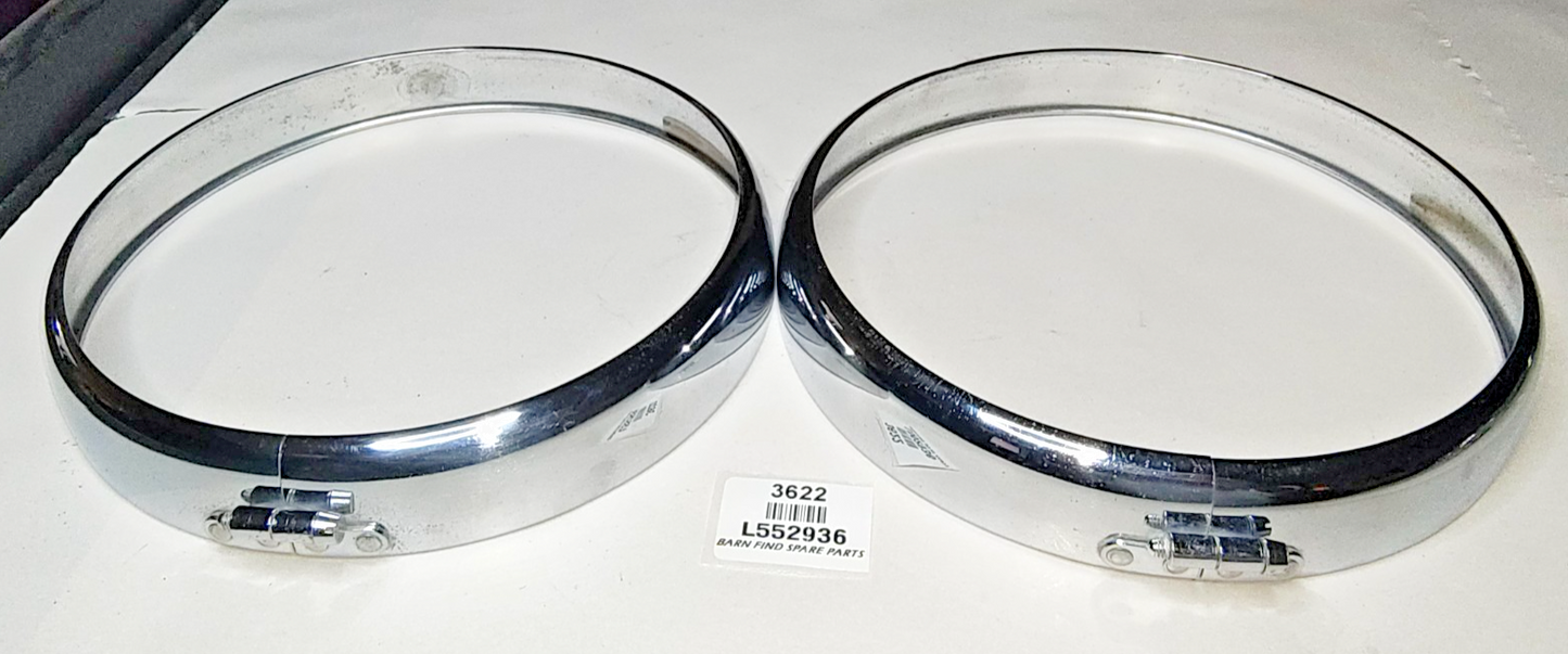 Lucas Original Pair 7 15/16" Headlight headlamp Rims L552936 Good Used Suit P7003