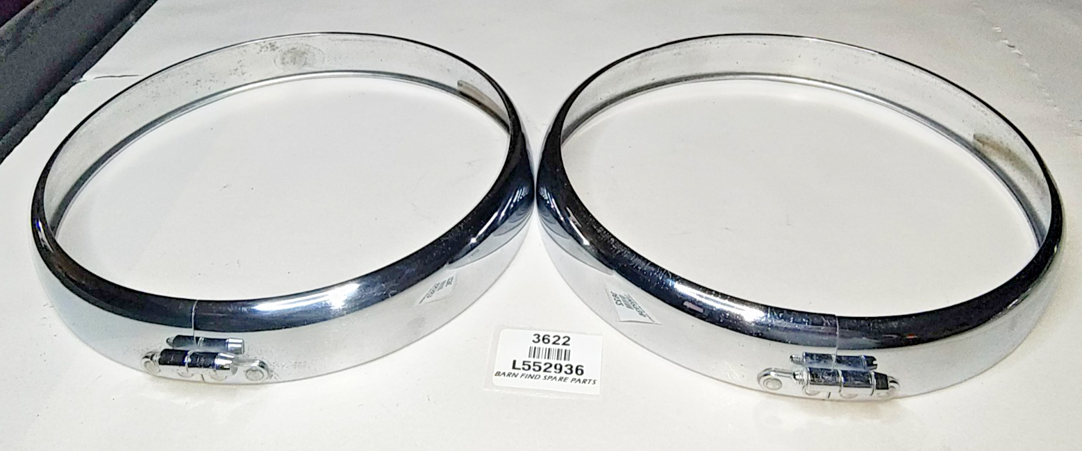 Lucas Original Pair 7 15/16" Headlight headlamp Rims L552936 Good Used Suit P7003