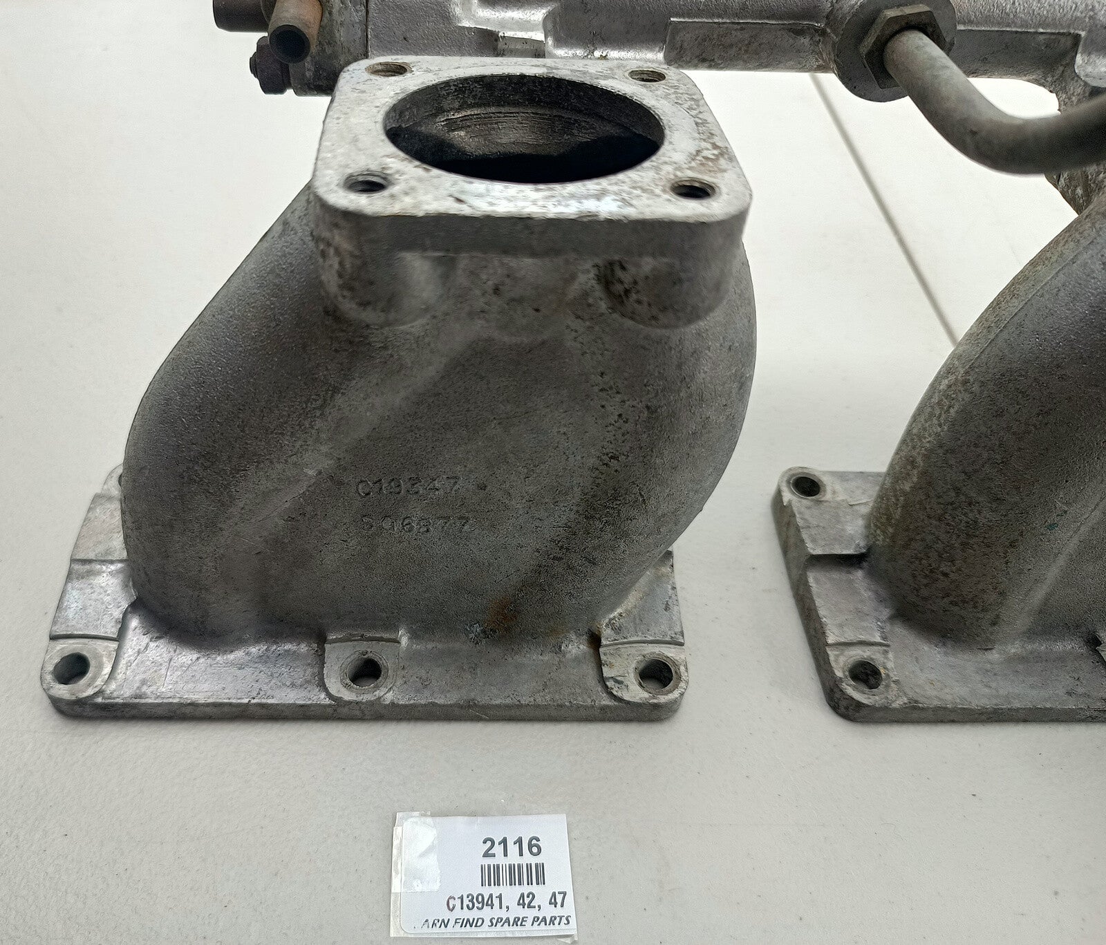 Triple SU Jaguar  3.8 Litre three branch inlet Manifold C13941, C13942, C19347. 6