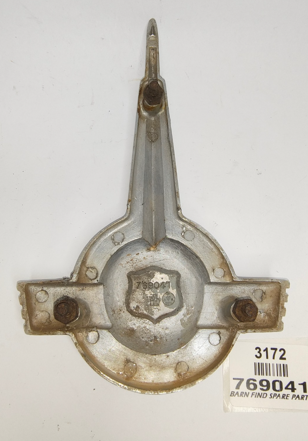 Original Morris 1000 bonnet hood chrome emblem good used 7690415