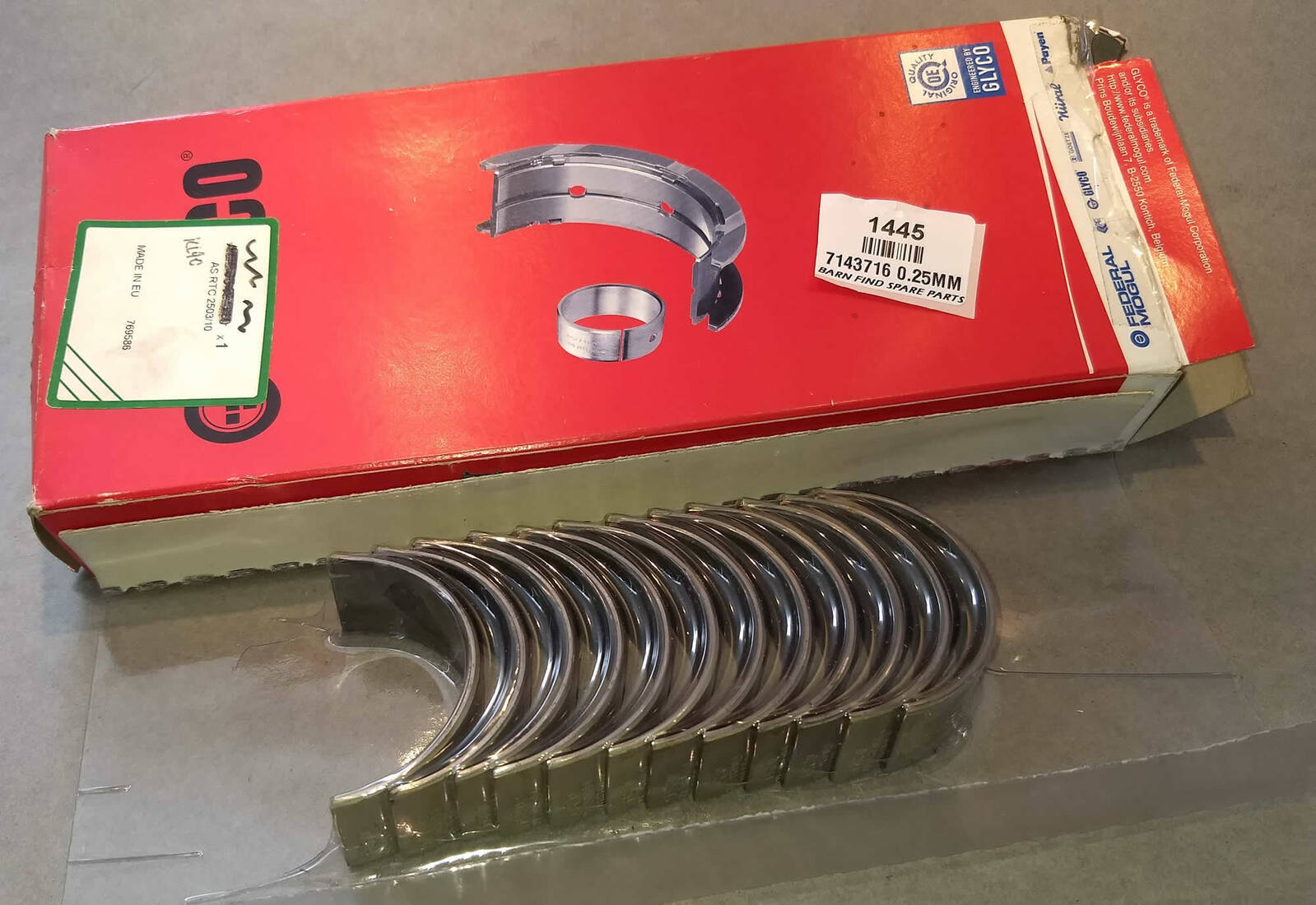 Glyco Conrod Bearings 7143716 0.25MM0