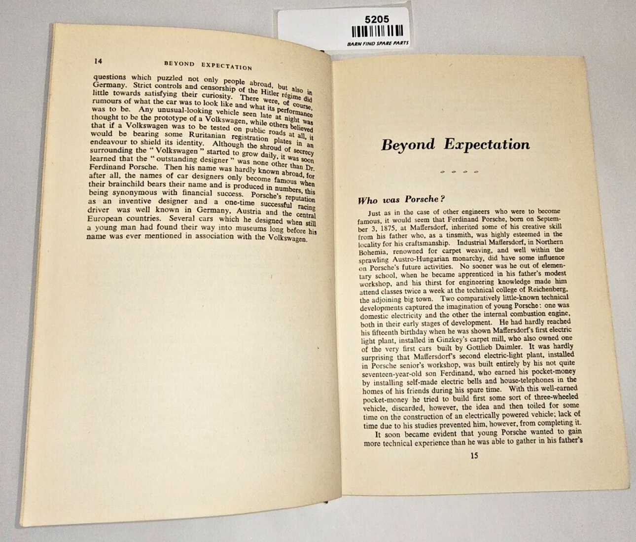 Beyond Expectation "The Volkswagen Story" book by  K.B. Hopfinger 1954 First Ed10
